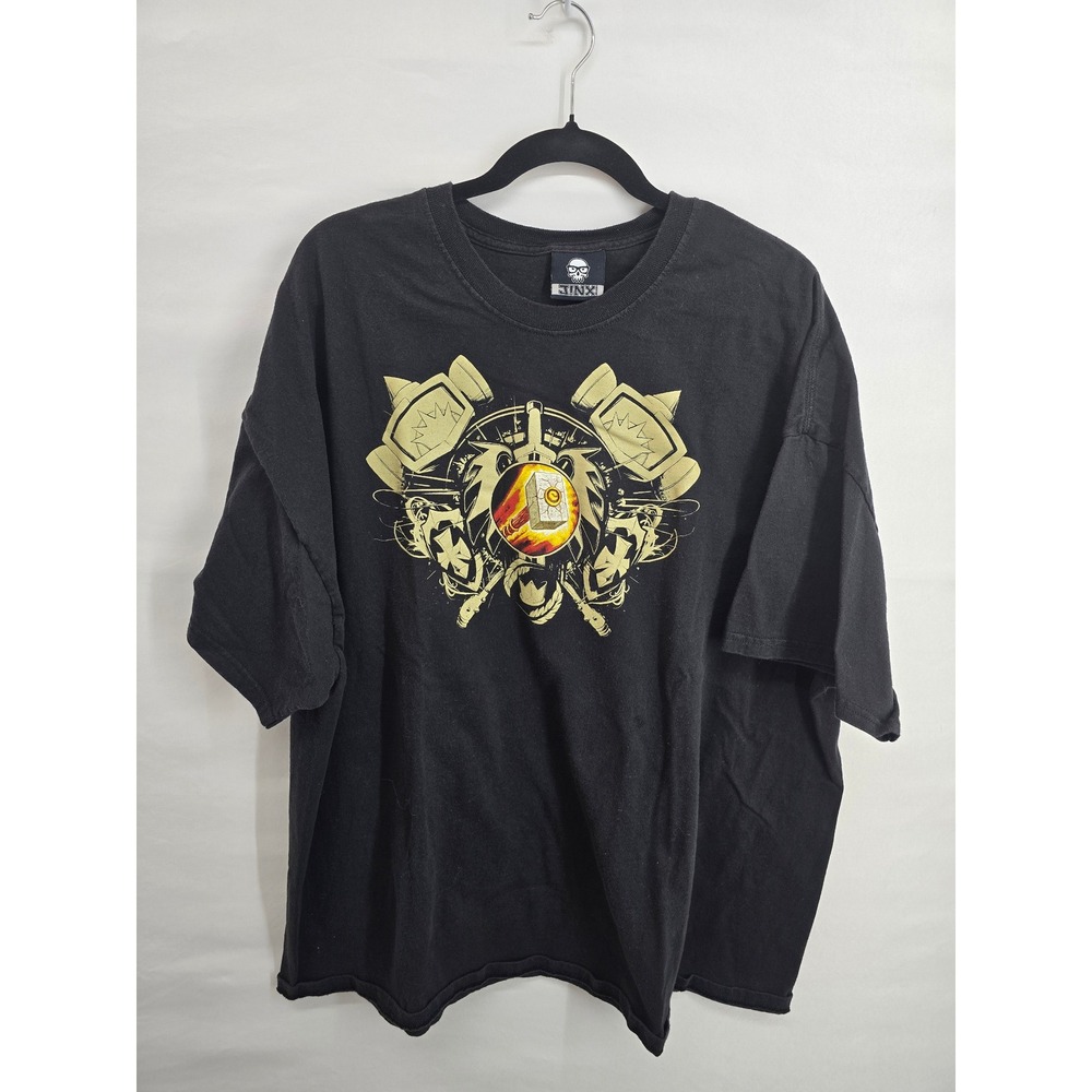 Jinx Blizzard World of Warcraft Paladin Graphic T-Shirt Mens 3XL Black Cotton